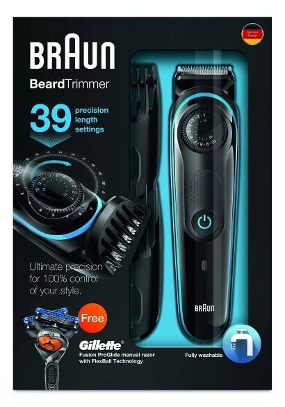 Braun BT3040 zastřihovač vousů + Gillette Flexball