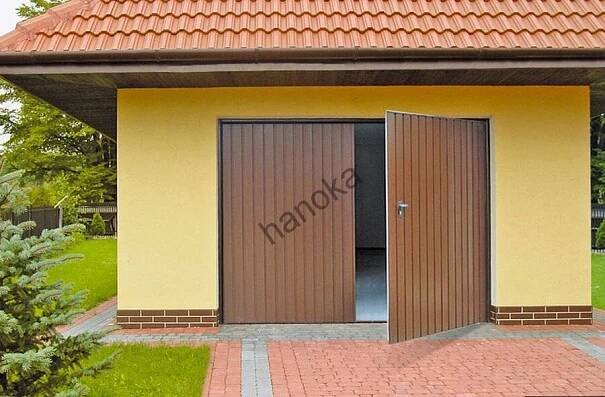 Nejlevnější garážová vrata dvoukřídlá zateplená