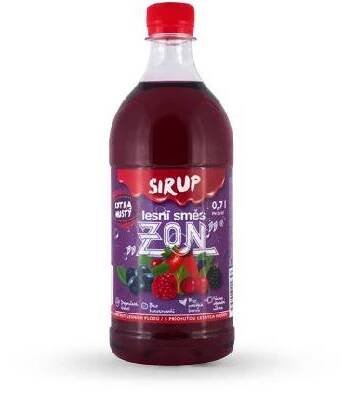 Extra silný sirup ZON s příchutí lesní směs. Kvalitní sirup s doporučeným ředěním 1:13.