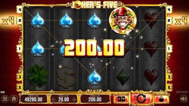 Joker's Five online automat Wild symbol
