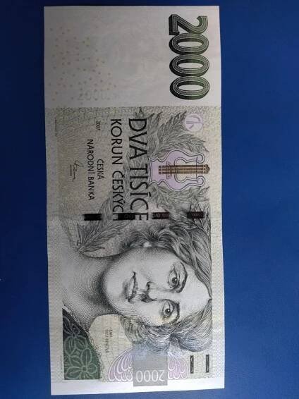 Bankovka 2000 Kč série Z( Z49832108; Z49832109; Z49832110; Z49832111 )