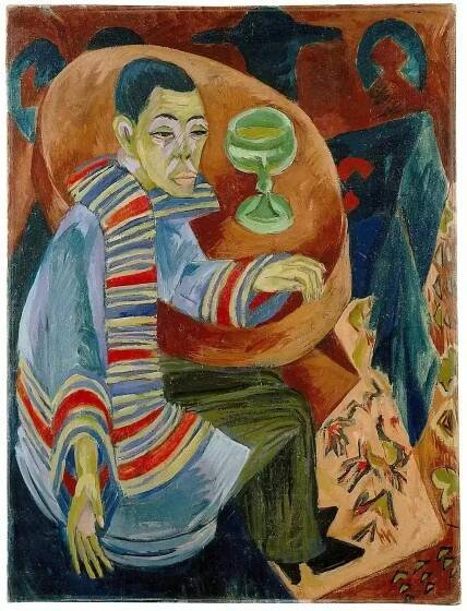 Self-portraits with wine