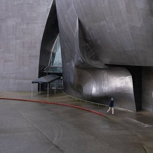 Photography  seattle architecture Mopop museum Washington contrast Urban facade composition