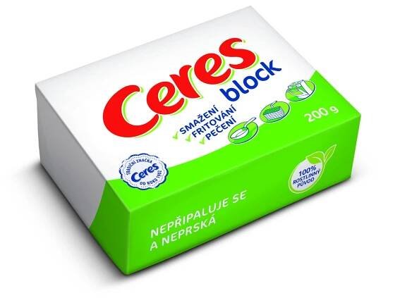 ORKLA FOOD CERES block 100 % chlaz. 200 g - Margaríny, Máslo, margaríny, tuky, Mléčné výrobky, vejce, tuky a výrobky rostl