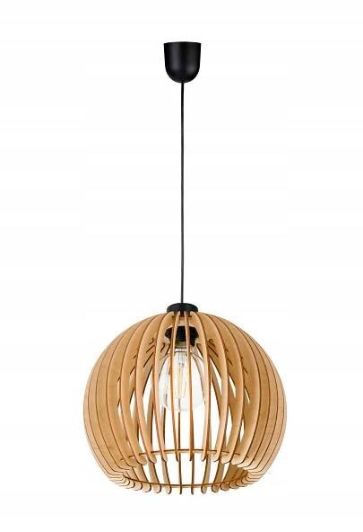 Závěsné svítidlo převis stropní lustr LOFT stínidlo XL koule 36 Dřevo na 1x e27 Kód výrobce MG1089, B0417