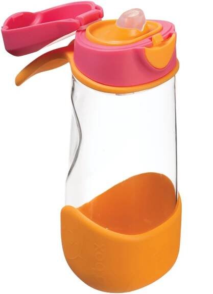 b.box Sport láhev na pití 450 ml růžová oranžová