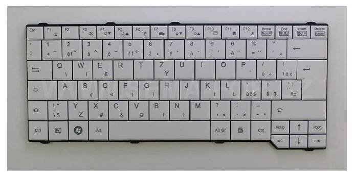 klávesnice Fujitsu Siemens Amilo PA3515 PA3553 PI3525 PI3540 SA3650 white CZ/SK