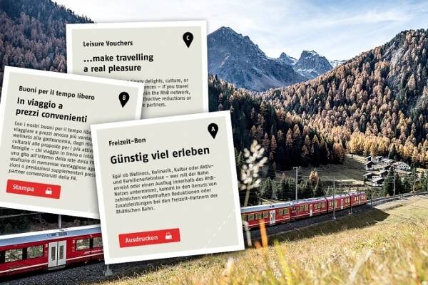 Freizeit-Bons der RhB
