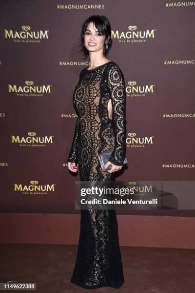 Francesca Chillemi arrives at the "MAGNUM x Rita Ora" Party during the 72nd annual Cannes Film Festival on May 16, 2019 in Cannes, France.
