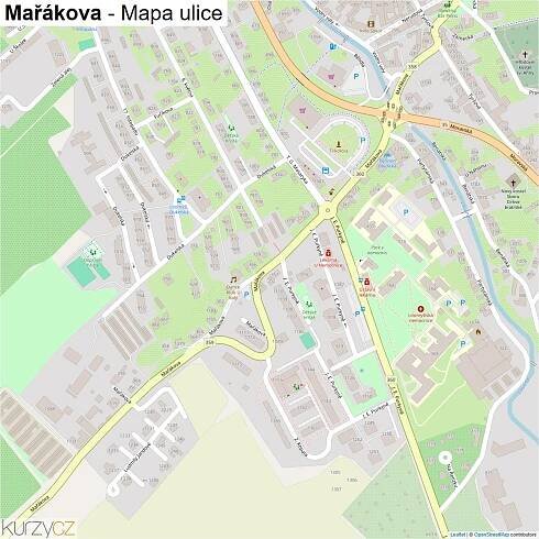 Mařákova - mapy | Kurzy.cz