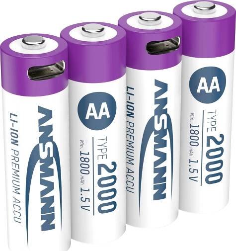 ANSMANN Mignon Li-Ion AA 4 ks od 471 Kč
