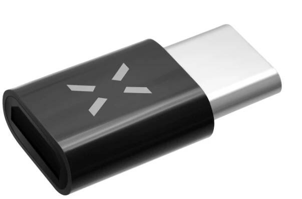 Redukce FIXED MicroUSB / USB-C černá barva
