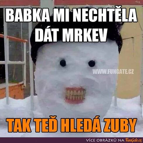 a fake snowman with the words bakka m necheta dat markev
