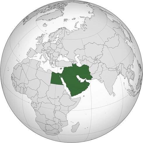File:Middle East (orthographic projection without Turkey).svg