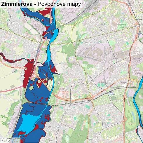 Zimmlerova - mapy | Kurzy.cz
