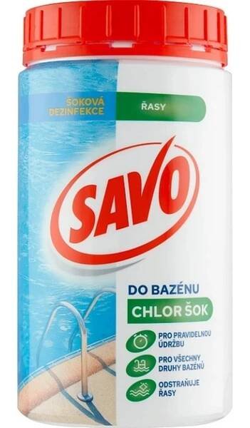 SAVO bazén chlor šok 0.850 Kg