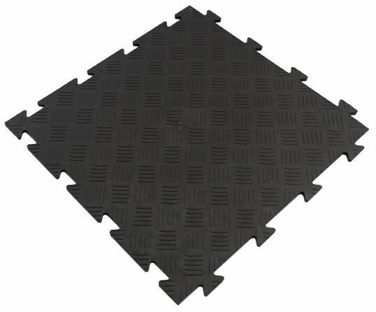 PVC dlažba LINEA TENAX DIAMOND PLATE 50 x 50 x 0,8 cm černá 1 ks