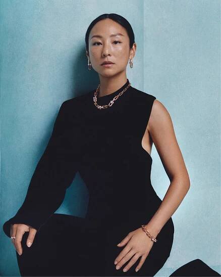 greta lee for tiffany and co