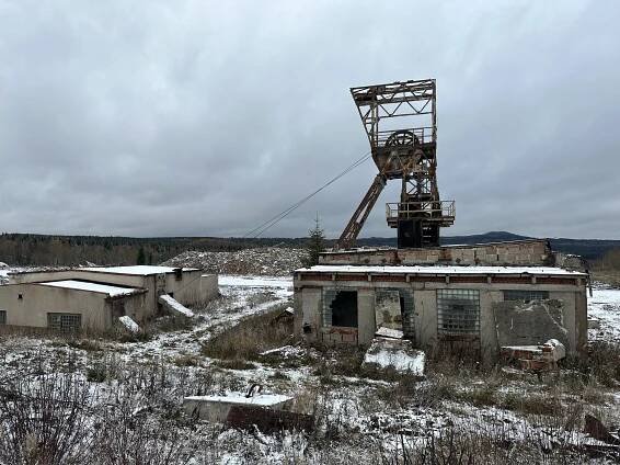 Fotografie - Těžební věž - stará - 20.11.2021