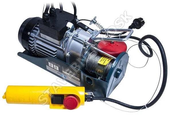 Lanový naviják vrátek 1050W, 230V, max. kapacita 300/600kg | DSK stavebniny