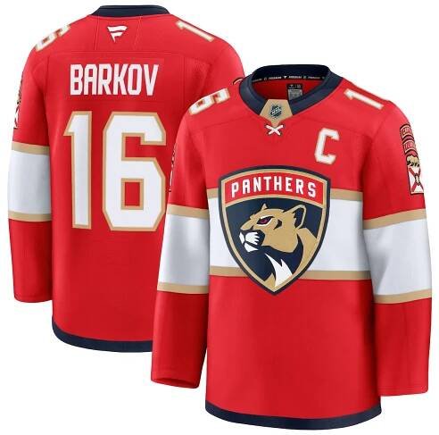 Men's Fanatics Aleksander Barkov Red Florida Panthers Home Premium Jersey