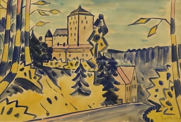 Václav Špála / Hrad Kost - detail aukce « Aukce « Aukční Galerie Platýz