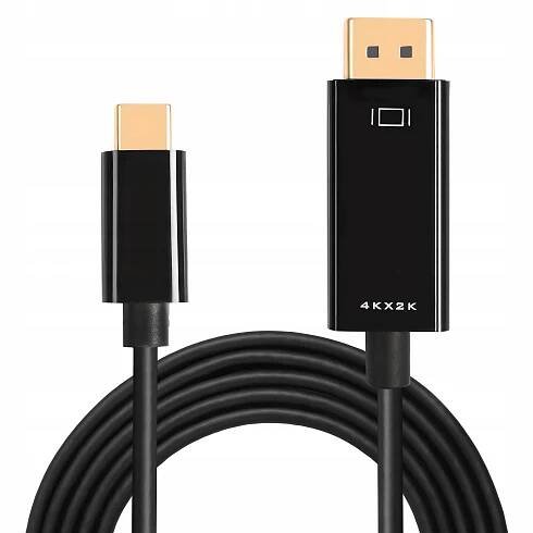 Kabel USB-C DisplayPort DP 4K 60 Hz 1.8 m Thunderbolt USB C 3.1 pro monitor