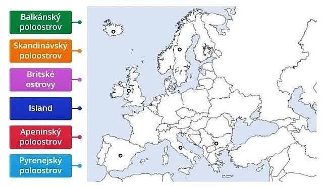 ostrovy a poloostrovy evropy – Seznam.cz