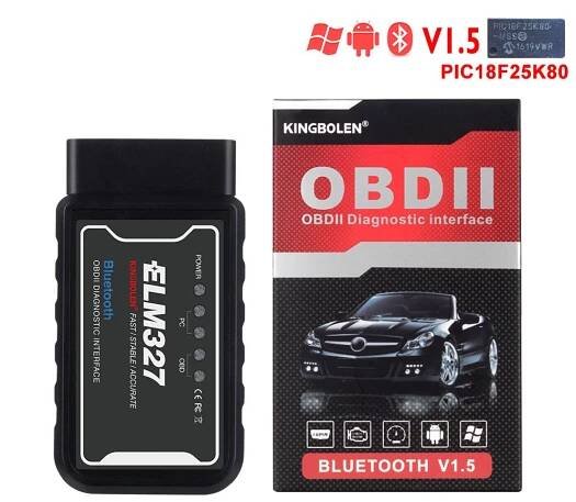 OBD2 ELM327 Bluetooth Scanner OBD Automotive Test Tool V1.5 Car Code Reader Diagnostic Tool Android OBDII Auto ELM327 Scan Tool