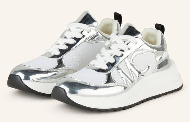 MARC CAIN Sneakersy - 800 silver