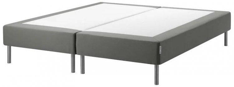 ESPEVÄR Sprung mattress base with legs - dark grey 180x200 cm