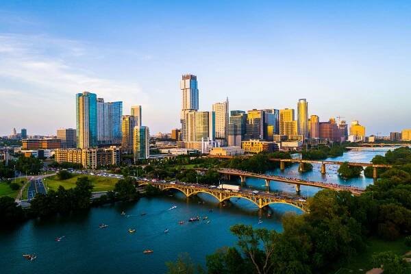 Skyline of downtown Austin, Texas 