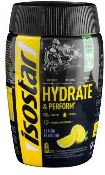 ISOSTAR Hydrate and Perform, dóza, 400 g citron