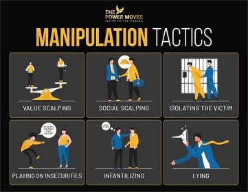 major manipulation tactics in infographic form 