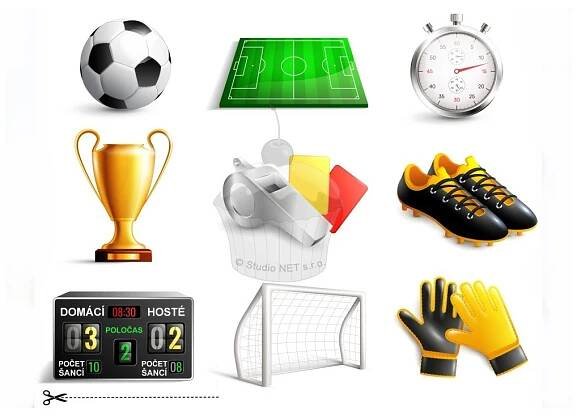 Jedlý papier "Futbalový set 21" - A4.