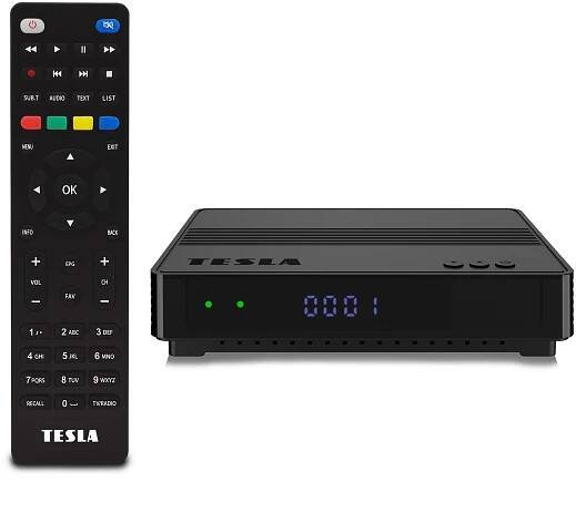 TESLA HYbbRID TV TH210 přijímač T2 HEVC H.265 s HbbTV