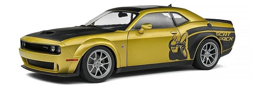Dodge Challenger R/T Scat Pack 2020 1:18 - Solido Dodge Challenger R T Hellcat Streetfighter ScatPack - kovový model auta