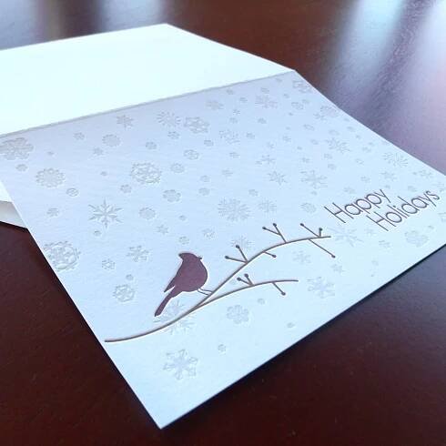 Letterpressed Holiday Cards