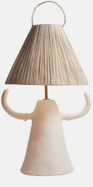 Marta Bonilla - Handmade Stoneware - Dona Lamp - white