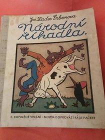 Josef Lada: Erbenova Národní říkadla (A4+) 1930 zinkografie - Knihy