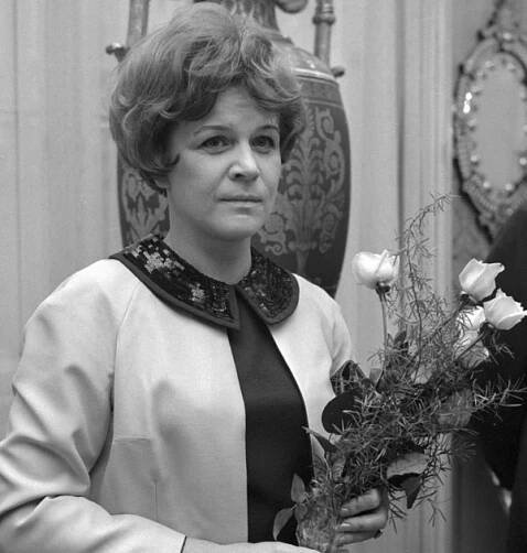 Herečka Jaroslava Adamová.