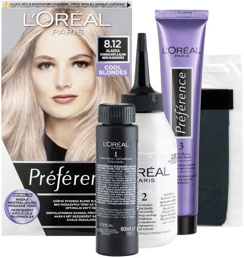 L'Oréal - Barva na vlasy Preference Cool Blond 8.12 Alaska | Rossmann.cz 