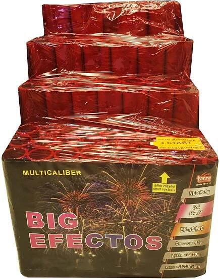 Ohňostroj - Baterie výmetnic big efectos 54 ran