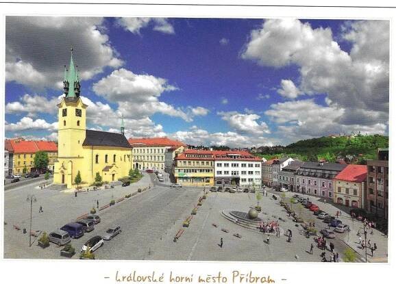 město Příbram  - náměstí T. G. Masaryka - Pohlednice místopis