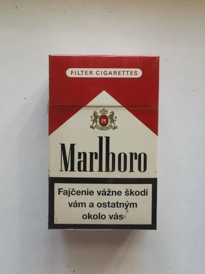 Neotevřené cigarety - MARLBORO - SLOVENSKO - plná krabička - Sběratelství