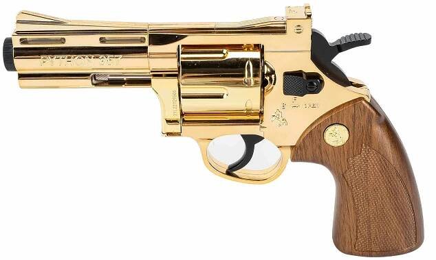 Python 357 Revolver Dart Blaster Golden Limited Edition