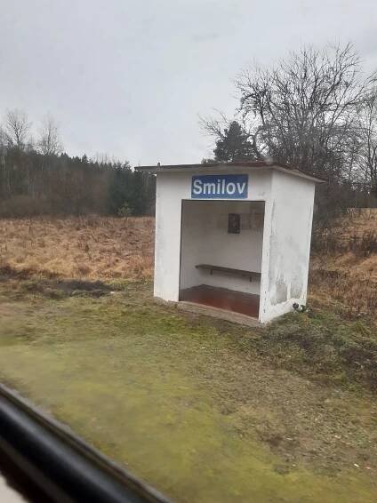 Fotografie - Železniční zastávka Smilov - 23.12.2020