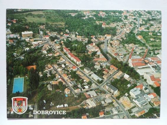 Dobrovice, Mladá Boleslav - letecký  - Pohlednice místopis