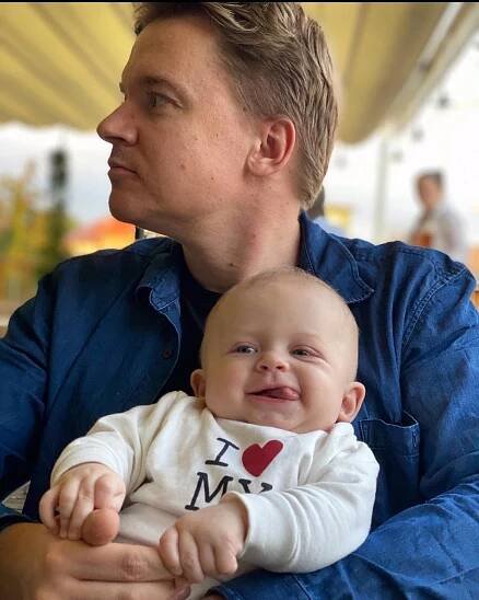 Petr Kolečko s milovaným synem.