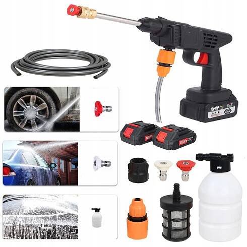 BEZDRÁTOVÝ TLAKÝ ČISTIČ VÝKONNÝ 1500 W + 2 BATERIE Vysokotlaký